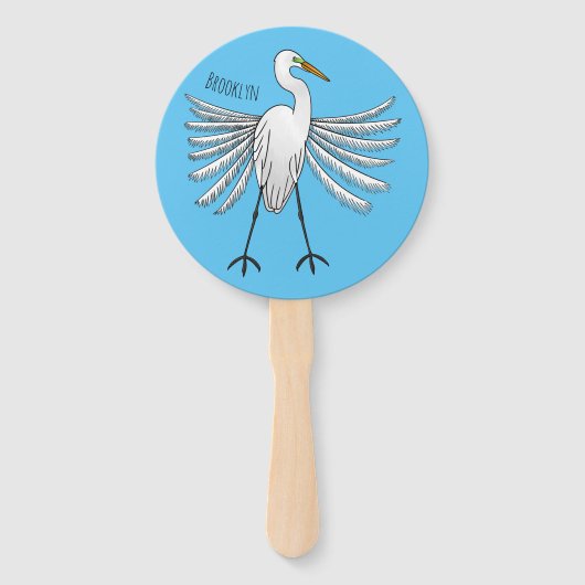 Voorbeeld van de grote cartoon van de stekelvogel handwaaier (Voorkant)