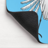 Voorbeeld van de grote cartoon van de stekelvogel muismat (Hoek)