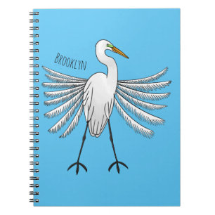 Voorbeeld van de grote cartoon van de stekelvogel notitieboek