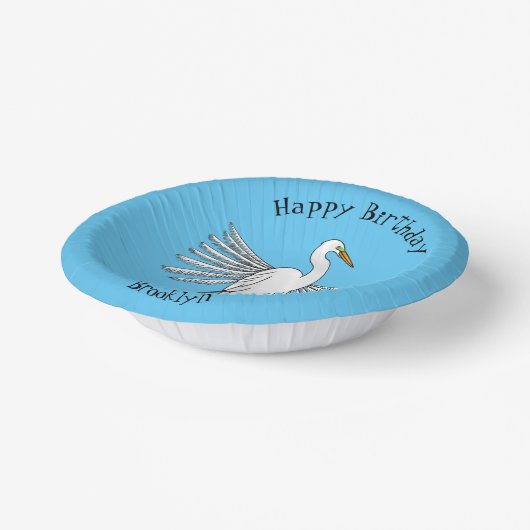 Voorbeeld van de grote cartoon van de stekelvogel papieren kommen (Gebogen)