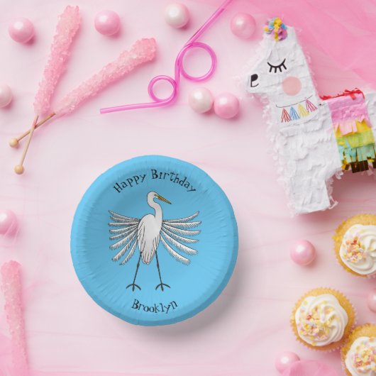 Voorbeeld van de grote cartoon van de stekelvogel papieren kommen (Feest)