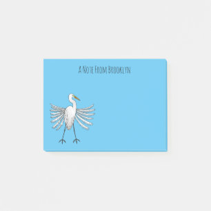 Voorbeeld van de grote cartoon van de stekelvogel post-it® notes