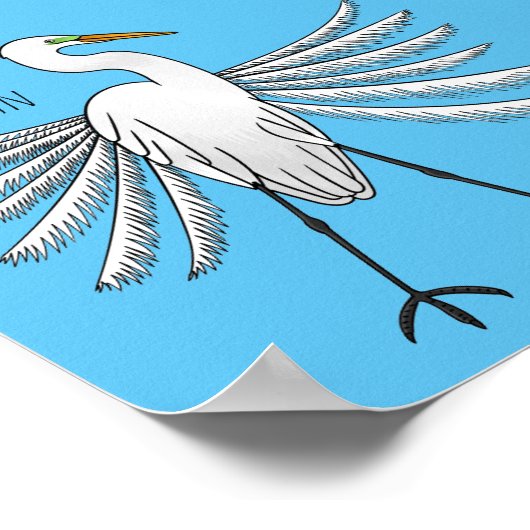 Voorbeeld van de grote cartoon van de stekelvogel poster (Hoek)