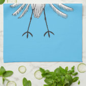 Voorbeeld van de grote cartoon van de stekelvogel theedoek (Gevouwen)