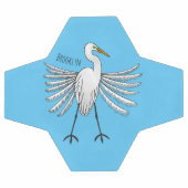 Voorbeeld van de grote cartoon van de stekelvogel voetbal (Enkel)