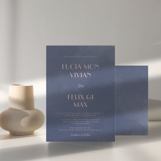 Voorbeeld van de klassieke uitnodiging tot het ind