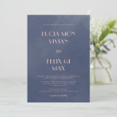 Voorbeeld van de klassieke uitnodiging tot het ind (Staand voorkant)