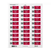 Voorbeeld van de labels voor het retourneren van u (Full Sheet)