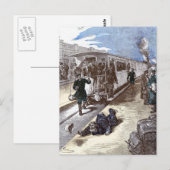 Voorbeeld van de oude treinstroommotor briefkaart (Voorkant / Achterkant)