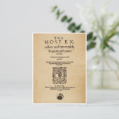 Voorbeeld van de Romeo en Juliet Quarto (1599) Briefkaart (Staand voorkant)