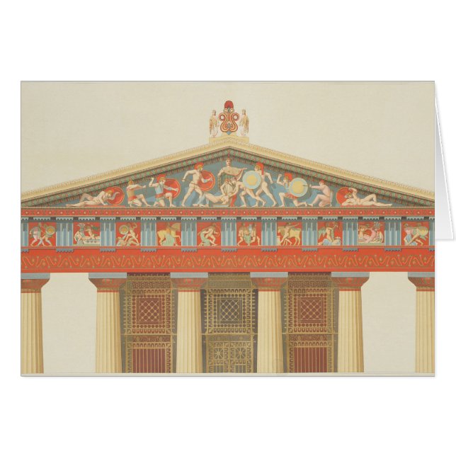 Voorbeeld van de tempel van Jupiter in Aegina (323 (Voorkant Horizontaal)