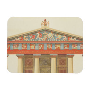 Voorbeeld van de tempel van Jupiter in Aegina (323 Magneet