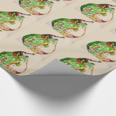 Voorbeeld van de waterverf van peren cadeaupapier (Hoek)