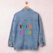 Voorbeeld van een denim jack met logo jacket (Hangar)