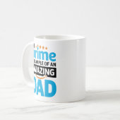 Voorbeeld van een geweldige vader koffiemok (Voorkant links)