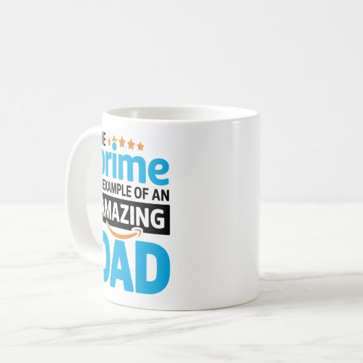 Voorbeeld van een geweldige vader koffiemok (Voorkant links)