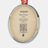 Voorbeeld van een midzomernacht Dream Quarto Metalen Ornament (Links)