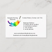 Voorbeeld van een Visitekaartje voor een schildere (Voorkant)