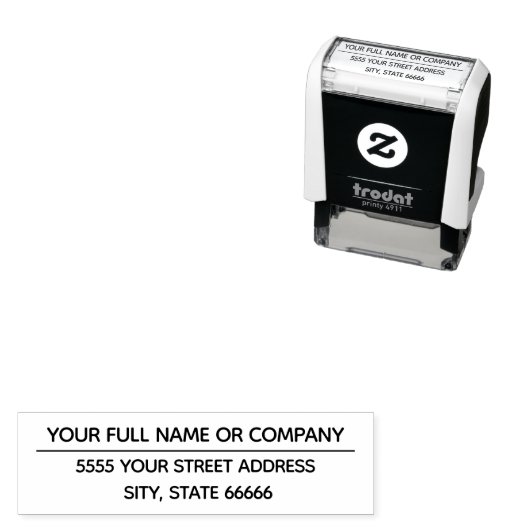 Voorbeeld van gepersonaliseerde stempel voor uw vo (In situ)