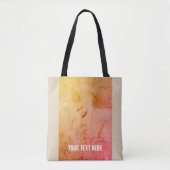 Voorbeeld van meisjesdame Schets Illustratie Tote Bag (Voorkant)