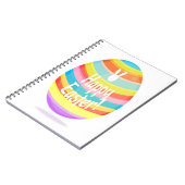 Voorbeeld van paaseieren notitieboek (Linkerzijde)