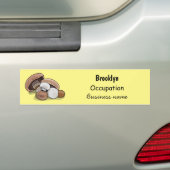 Voorbeeld van paddenstoelcartoon bumpersticker (Op auto)