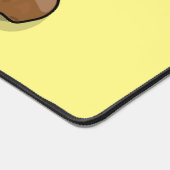 Voorbeeld van paddenstoelcartoon bureaumat (Hoek)