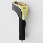 Voorbeeld van paddenstoelcartoon golfheadcover (Schuin)