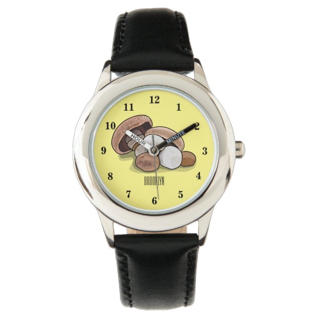 Voorbeeld van paddenstoelcartoon horloge (Voorkant)