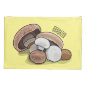 Voorbeeld van paddenstoelcartoon kussensloop (Achterkant)
