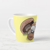 Voorbeeld van paddenstoelcartoon latte mok (Linkerhoek)