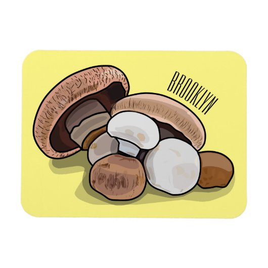 Voorbeeld van paddenstoelcartoon magneet (Horizontaal)