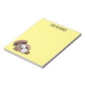 Voorbeeld van paddenstoelcartoon notitieblok (Linkerzijde)