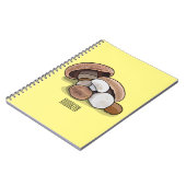 Voorbeeld van paddenstoelcartoon notitieboek (Linkerzijde)