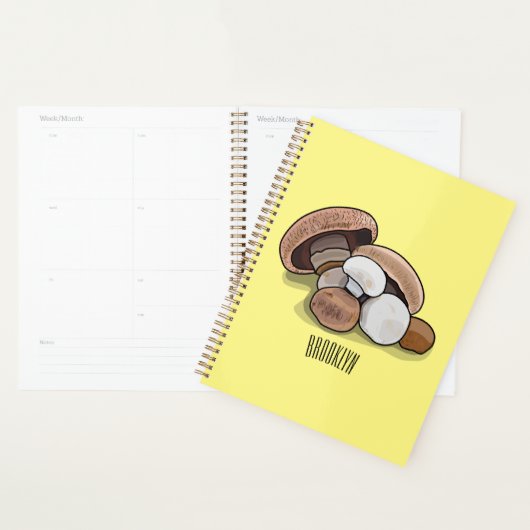 Voorbeeld van paddenstoelcartoon planner (Display)