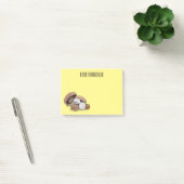 Voorbeeld van paddenstoelcartoon post-it® notes (Kantoor)