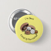 Voorbeeld van paddenstoelcartoon ronde button 5,7 cm (Voorkant /achterkant)