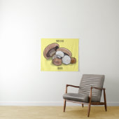 Voorbeeld van paddenstoelcartoon wandkleed (In Situ (horizontaal))