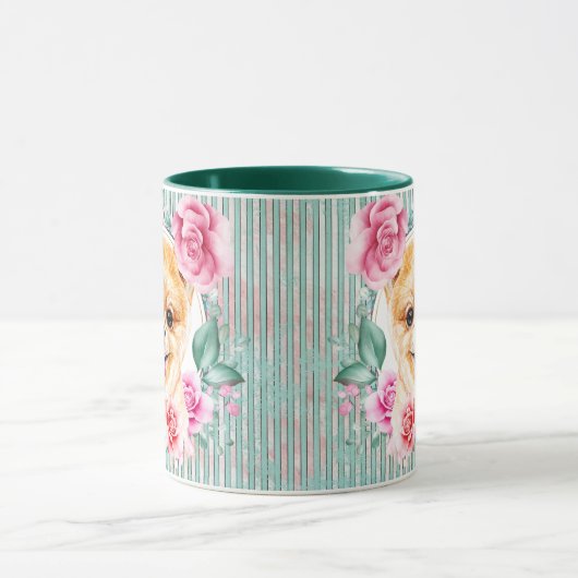 Voorbeeld van pommeren-hondengezicht afbeelding sc mok (Midden)