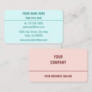 Voorbeeld van professionele visitekaartjes Kies kl