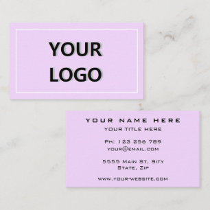 Voorbeeld van promotionele visitekaartjes met logo