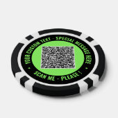 Voorbeeld van QR-code-pokerfiches met aangepaste t Poker Chips (Enkel)