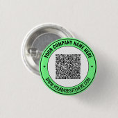 Voorbeeld van QR-code promotieknop met aangepaste Ronde Button 3,2 Cm (Voorkant /achterkant)