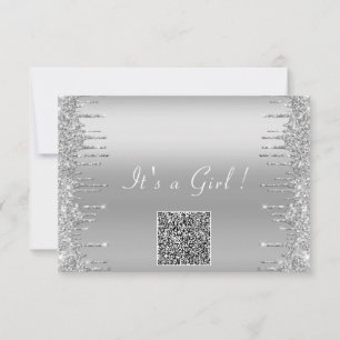 Voorbeeld van uitnodiging voor QR-code Glitter-Bab