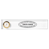 Voorbeeld van uw Business Logo Desk Name Bord Naambordje (Voorkant)