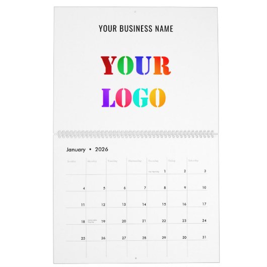 Voorbeeld van uw Logo-promotiekalender Kalender (Jan 2026)