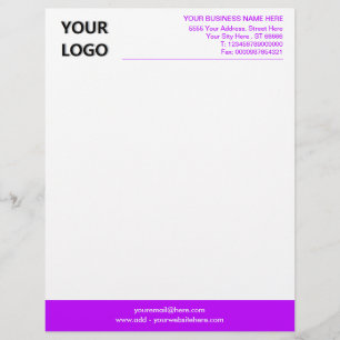Voorbeeld van uw ontwerp-Logo- of fotokleurenbrief Briefhoofd