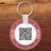 Voorbeeld van uw QR-code Promotional Business Sleu Sleutelhanger (Voorkant)