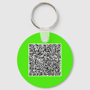 Voorbeeld van uw QR-code Scan Info Sleutelhanger