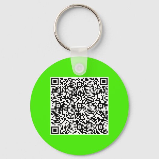 Voorbeeld van uw QR-code Scan Info Sleutelhanger (Achterkant)